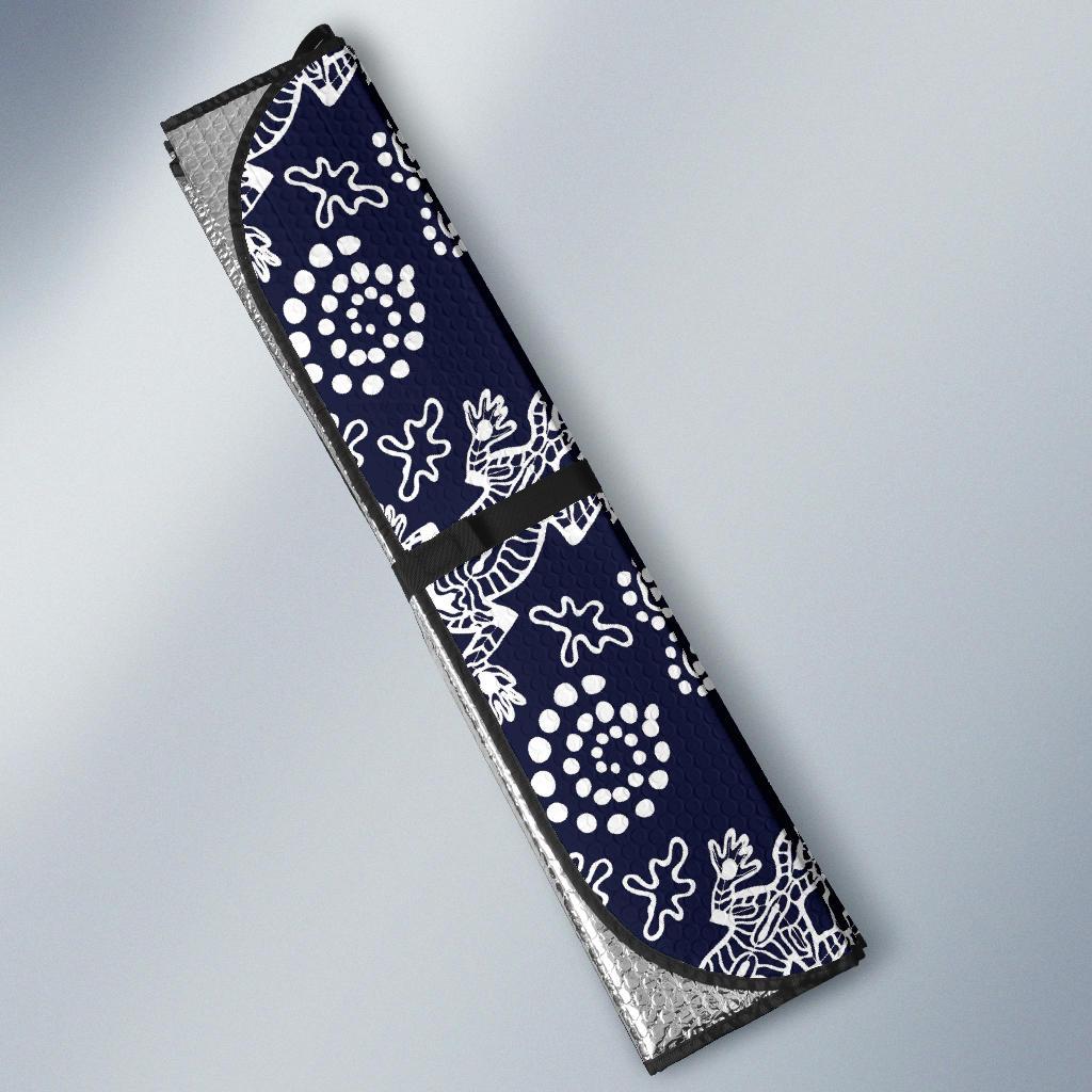lizard Pattern Print Design 03 Car Sun Shades-JORJUNE.COM
