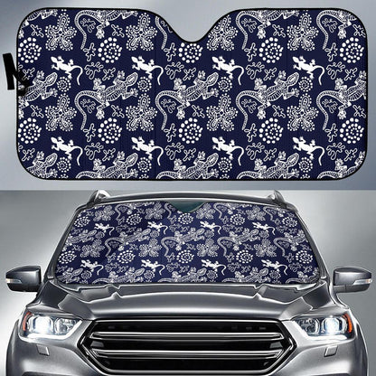 lizard Pattern Print Design 03 Car Sun Shades-JORJUNE.COM