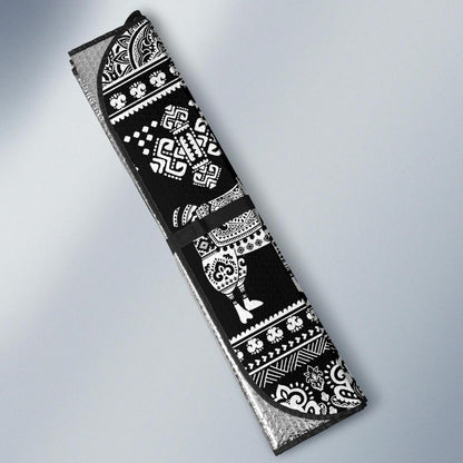 Llama Aztec Style Pattern Print Design 01 Car Sun Shades-JORJUNE.COM