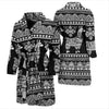 Llama Aztec Style Pattern Print Design 01 Men Bathrobe-JORJUNE.COM