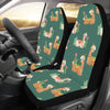 Llama Cactus Pattern Print Design 07 Car Seat Covers (Set of 2)-JORJUNE.COM