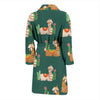 Llama Cactus Pattern Print Design 07 Men Bathrobe-JORJUNE.COM