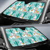 Llama Cactus Pattern Print Design 08 Car Sun Shades-JORJUNE.COM