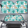 Llama Cactus Pattern Print Design 08 Car Sun Shades-JORJUNE.COM