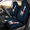 Llama With Polka Dot Themed Print Universal Fit Car Seat Covers