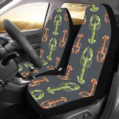 Lobster Pattern Print Design 01 Car Seat Covers (Set of 2)-JORJUNE.COM