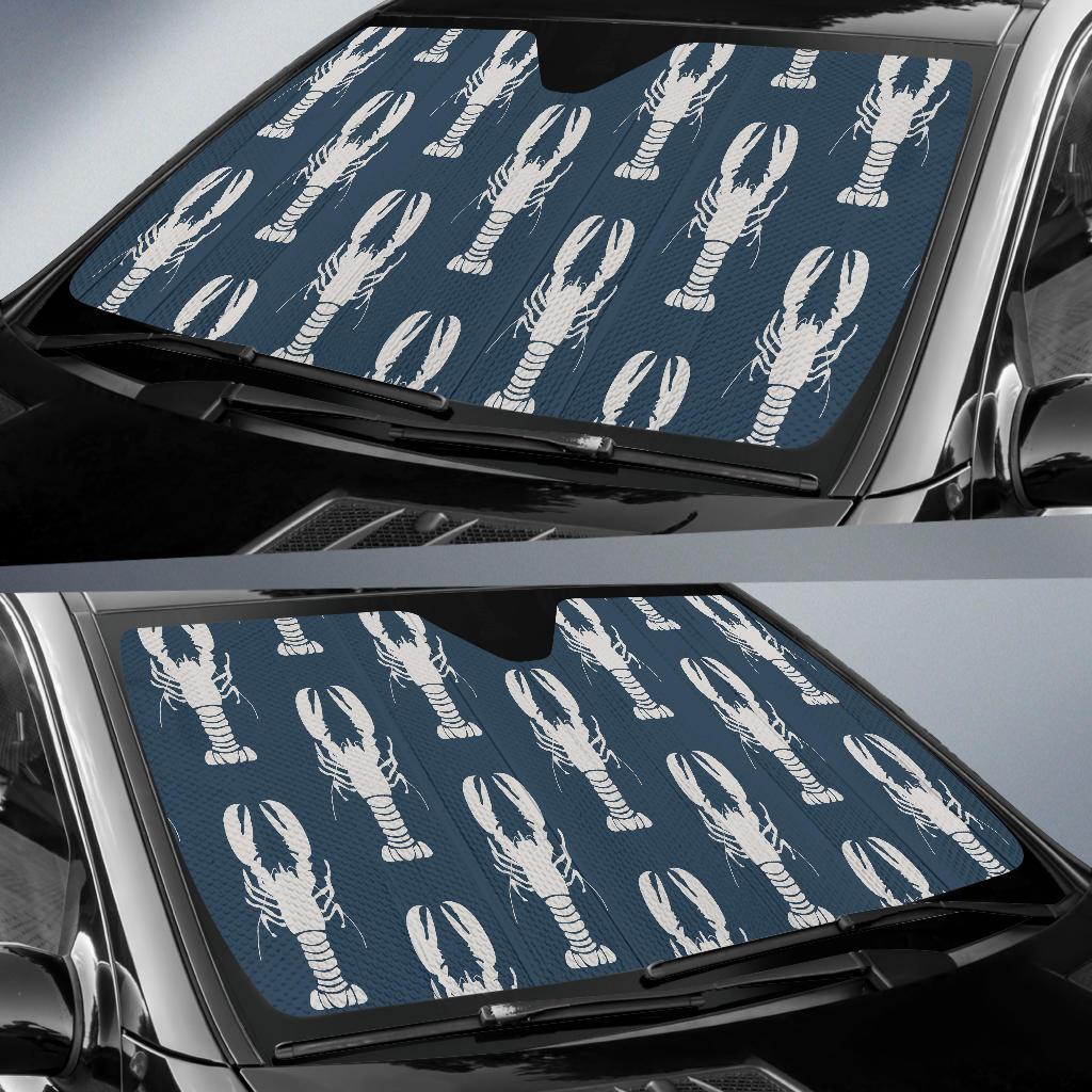 Lobster Pattern Print Design 02 Car Sun Shades-JORJUNE.COM