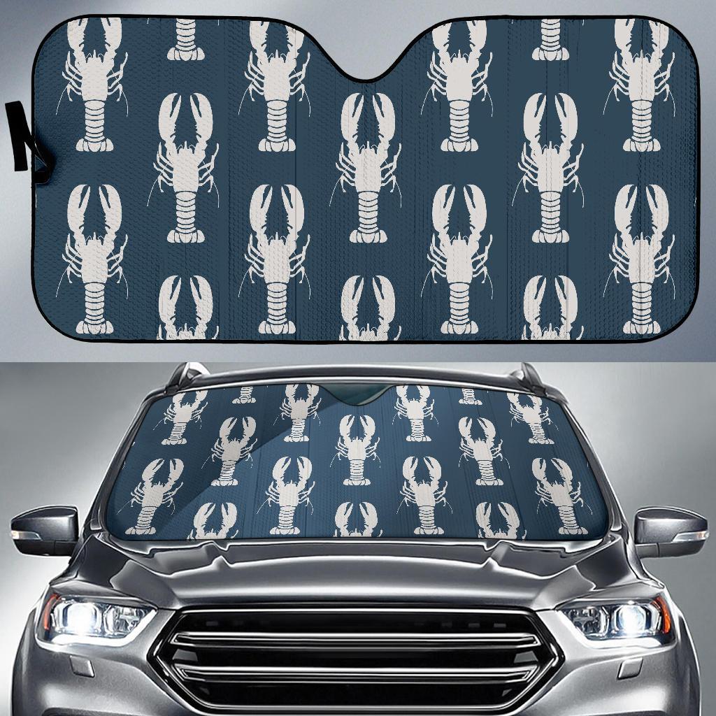 Lobster Pattern Print Design 02 Car Sun Shades-JORJUNE.COM