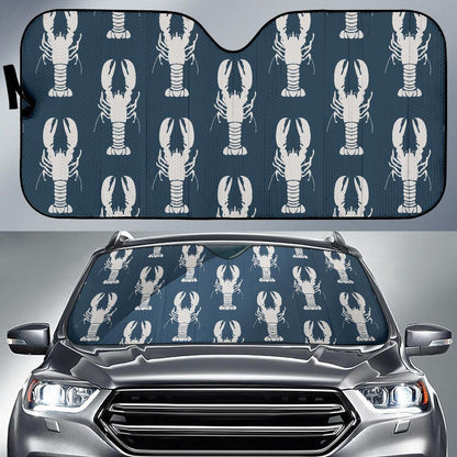 Lobster Pattern Print Design 02 Car Sun Shades-JORJUNE.COM