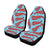 Lobster Red Pattern Print Design 03 Car Seat Covers (Set of 2)-JORJUNE.COM