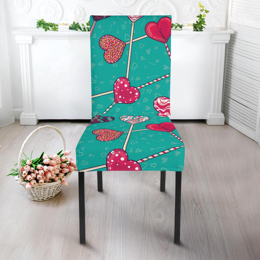 Lollipop Pattern Print Design LL01 Dining Chair Slipcover-JORJUNE.COM