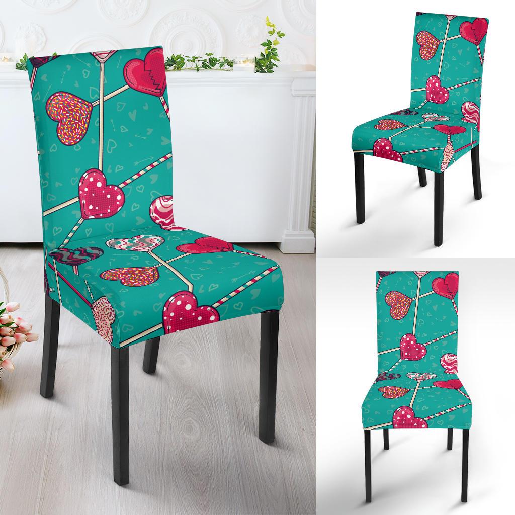 Lollipop Pattern Print Design LL01 Dining Chair Slipcover-JORJUNE.COM