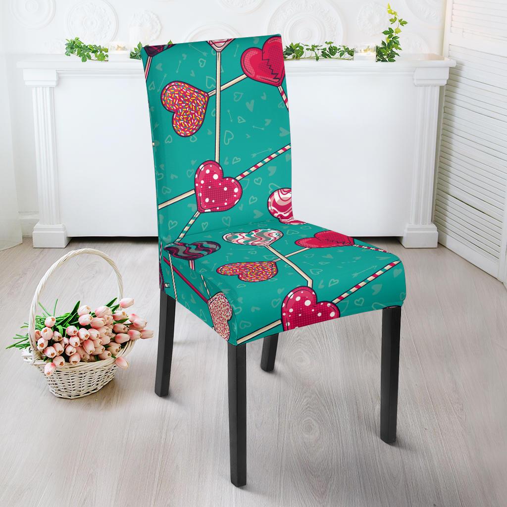 Lollipop Pattern Print Design LL01 Dining Chair Slipcover-JORJUNE.COM