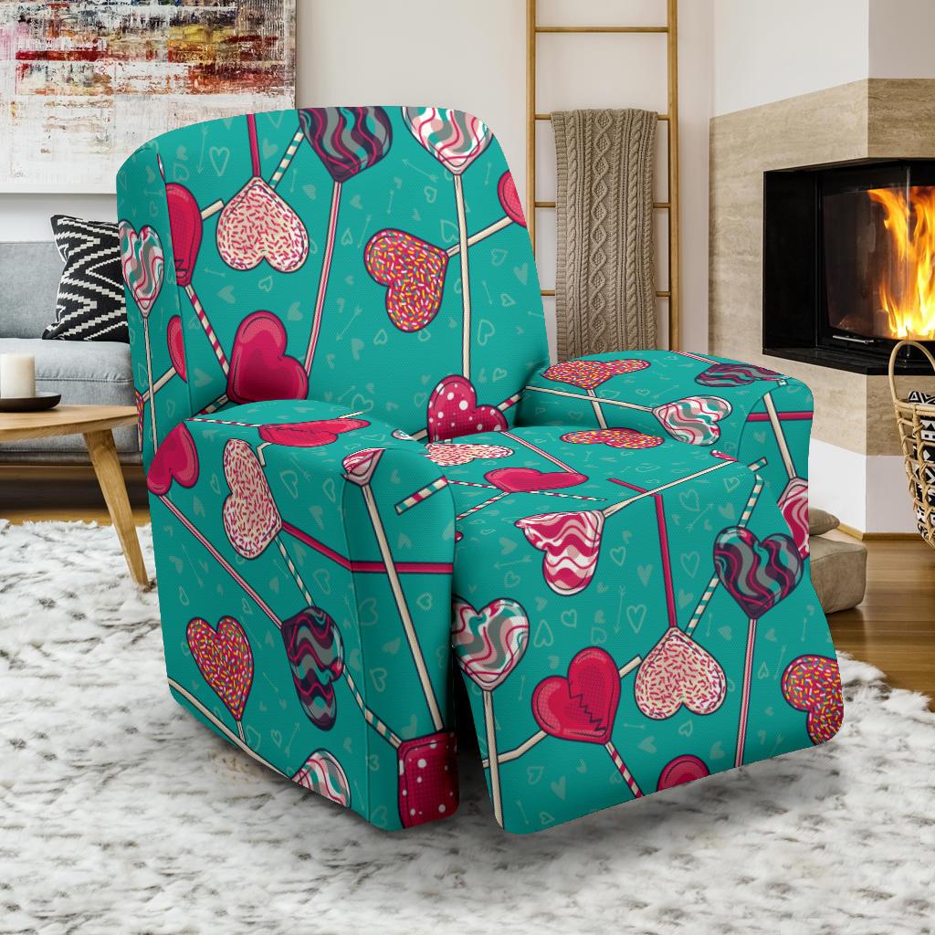 Lollipop Pattern Print Design LL01 Recliner Slipcover-JORJUNE.COM