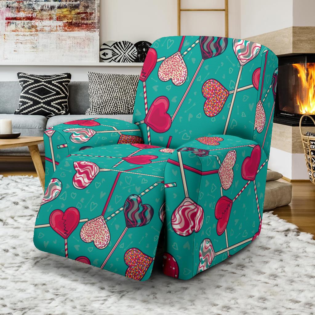 Lollipop Pattern Print Design LL01 Recliner Slipcover-JORJUNE.COM