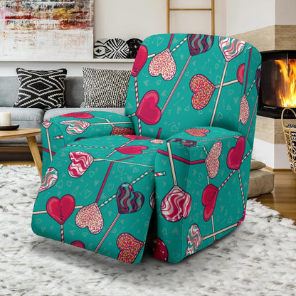 Lollipop Pattern Print Design LL01 Recliner Slipcover-JORJUNE.COM