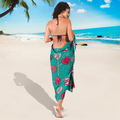 Lollipop Pattern Print Design LL01 Sarong Pareo Wrap-JORJUNE.COM