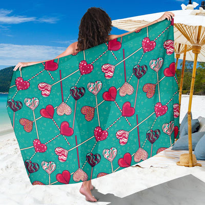 Lollipop Pattern Print Design LL01 Sarong Pareo Wrap-JORJUNE.COM