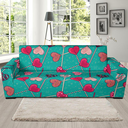 Lollipop Pattern Print Design LL01 Sofa Slipcover-JORJUNE.COM