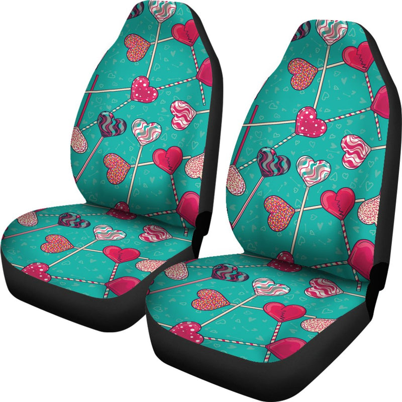 Lollipop Pattern Print Design LL01 Universal Fit Car Seat Covers-JorJune