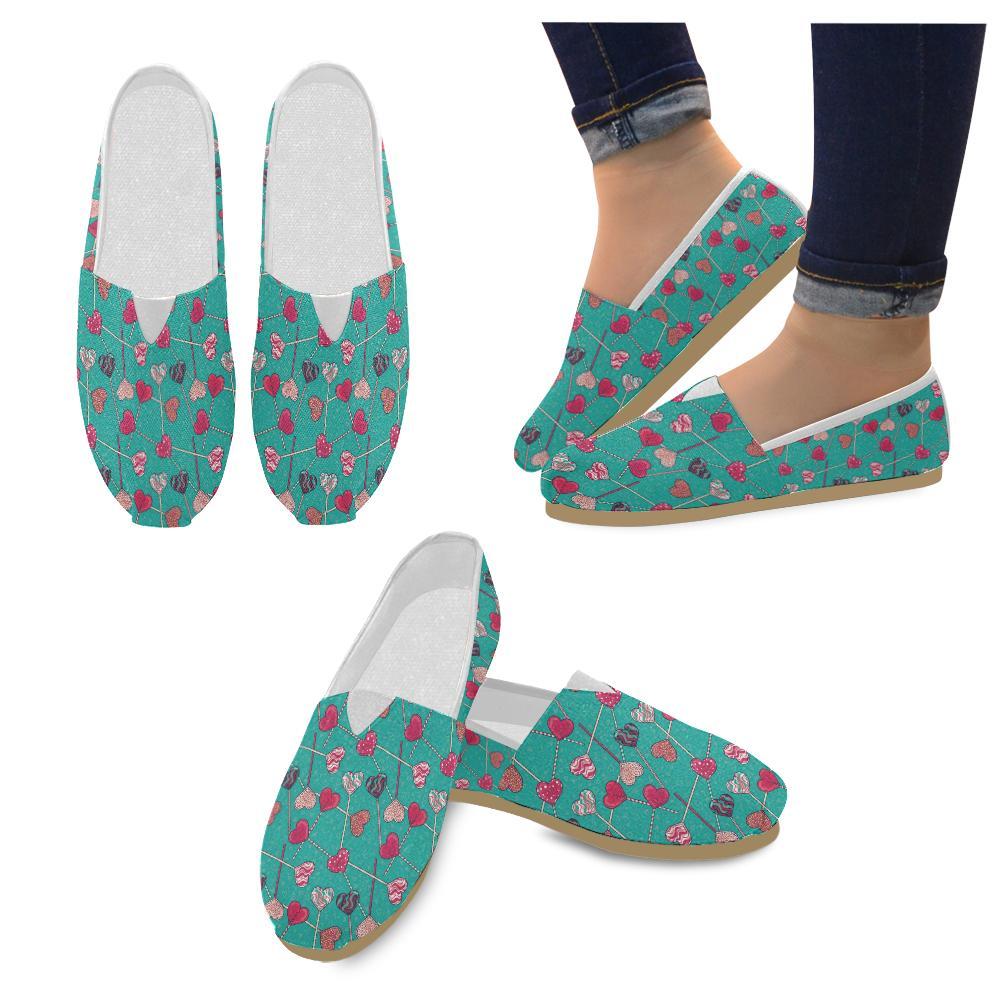 Lollipop Pattern Print Design LL01 Women Casual Shoes-JorJune.com
