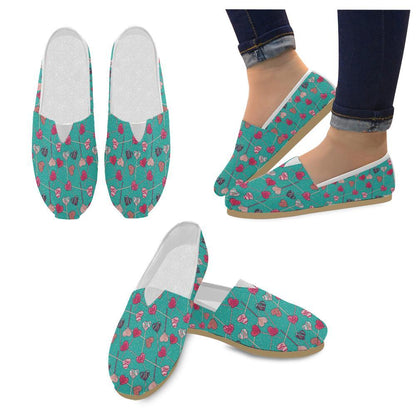 Lollipop Pattern Print Design LL01 Women Casual Shoes-JorJune.com