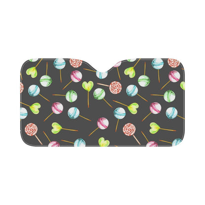 Lollipop Pattern Print Design LL02 Car Sun Shade-JorJune