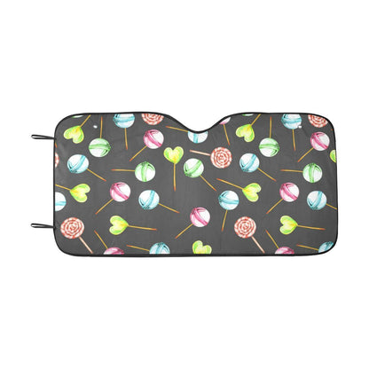 Lollipop Pattern Print Design LL02 Car Sun Shade-JorJune