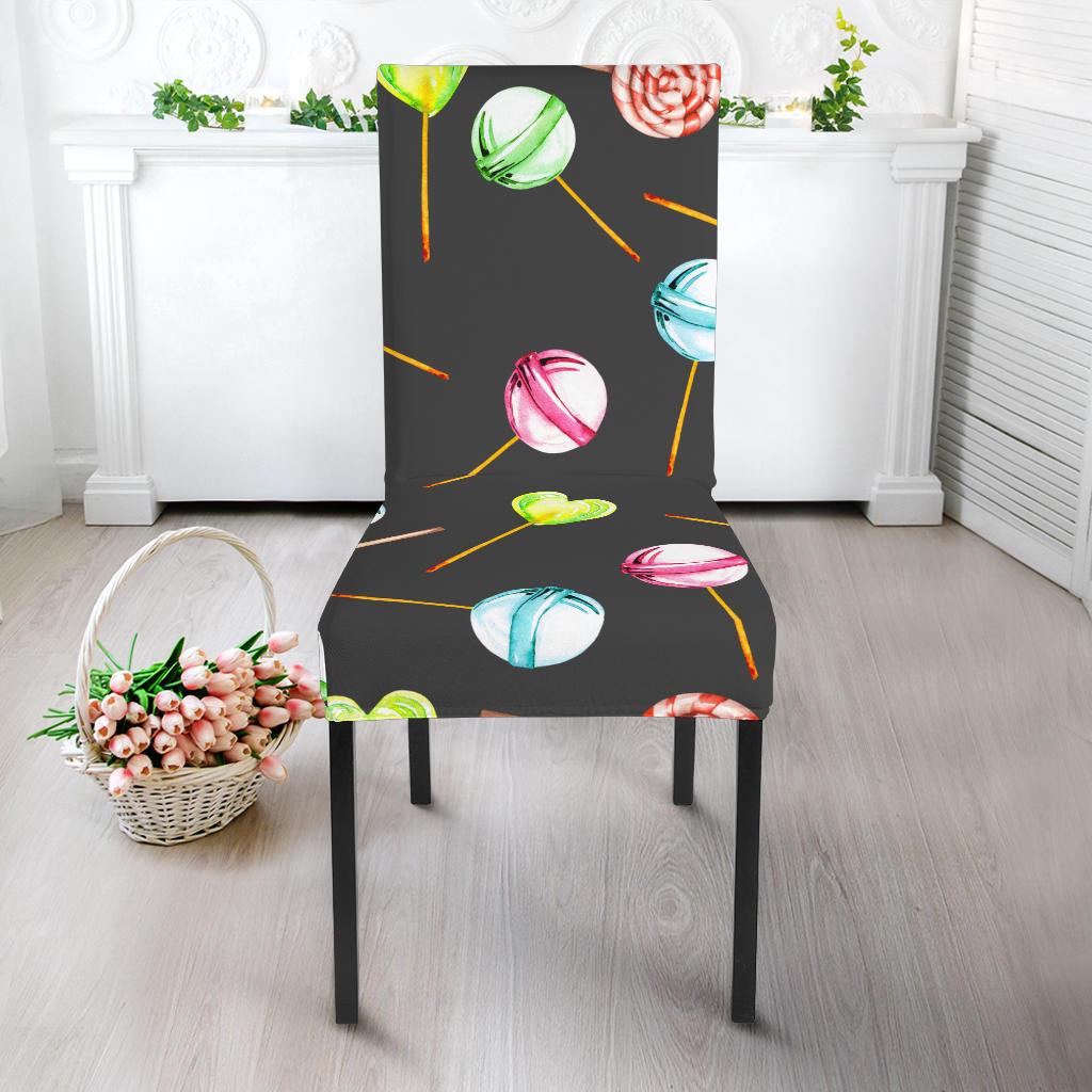 Lollipop Pattern Print Design LL02 Dining Chair Slipcover-JORJUNE.COM