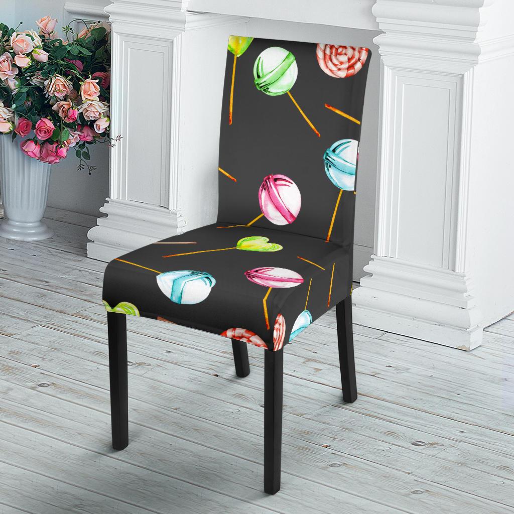 Lollipop Pattern Print Design LL02 Dining Chair Slipcover-JORJUNE.COM
