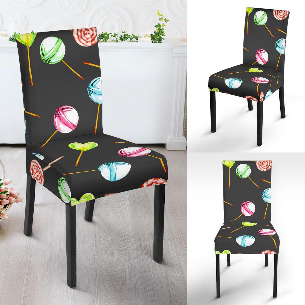 Lollipop Pattern Print Design LL02 Dining Chair Slipcover-JORJUNE.COM