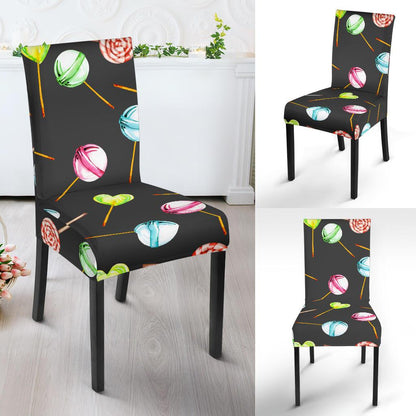 Lollipop Pattern Print Design LL02 Dining Chair Slipcover-JORJUNE.COM