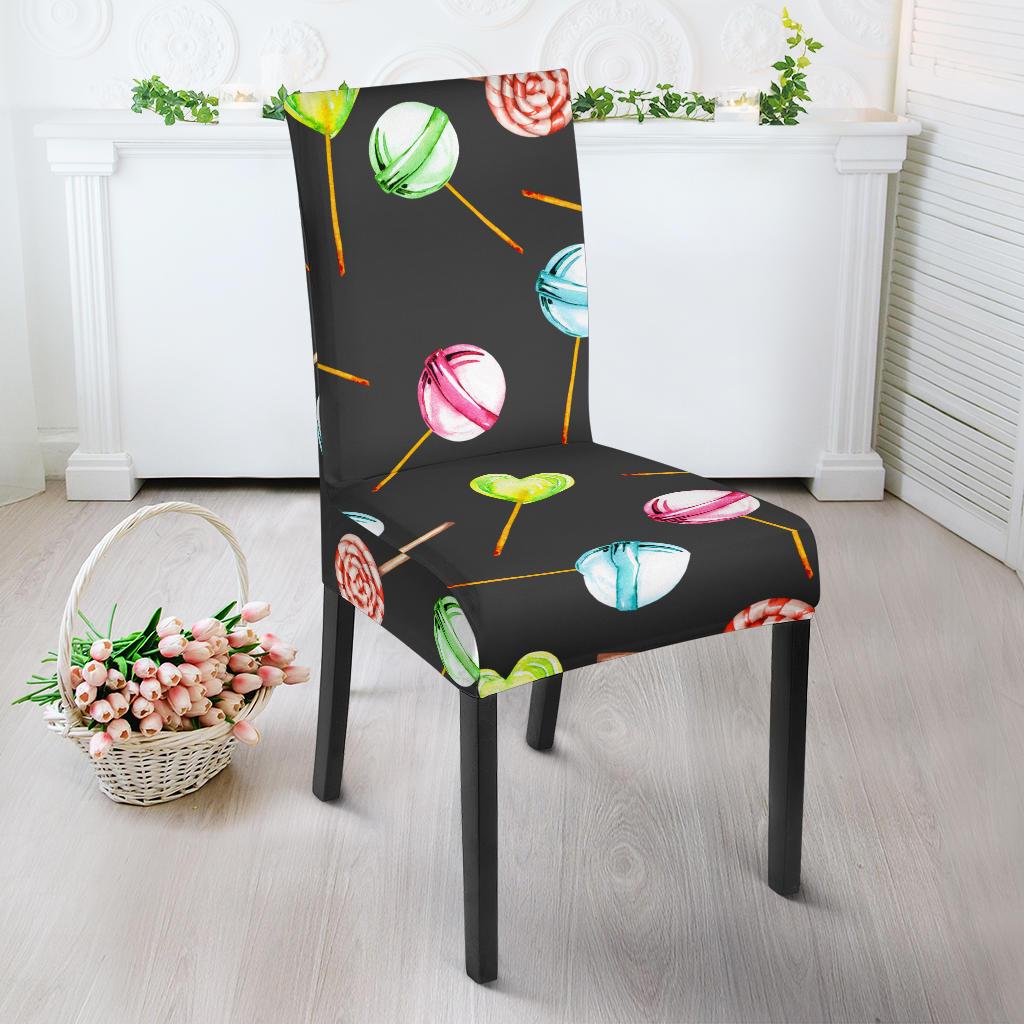 Lollipop Pattern Print Design LL02 Dining Chair Slipcover-JORJUNE.COM