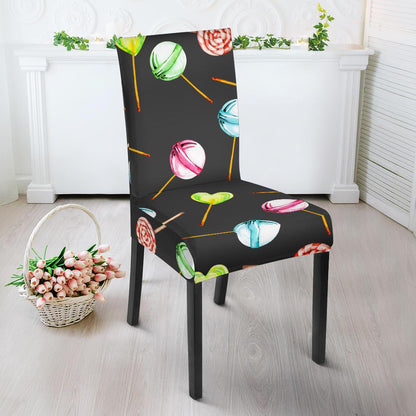 Lollipop Pattern Print Design LL02 Dining Chair Slipcover-JORJUNE.COM