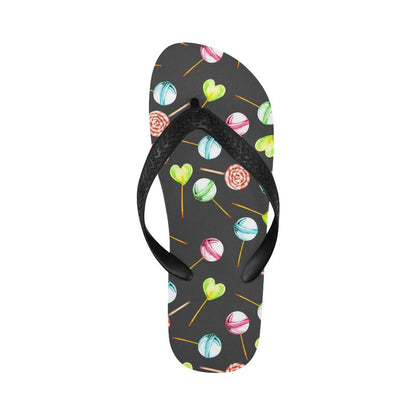 Lollipop Pattern Print Design LL02 Flip Flops-JorJune