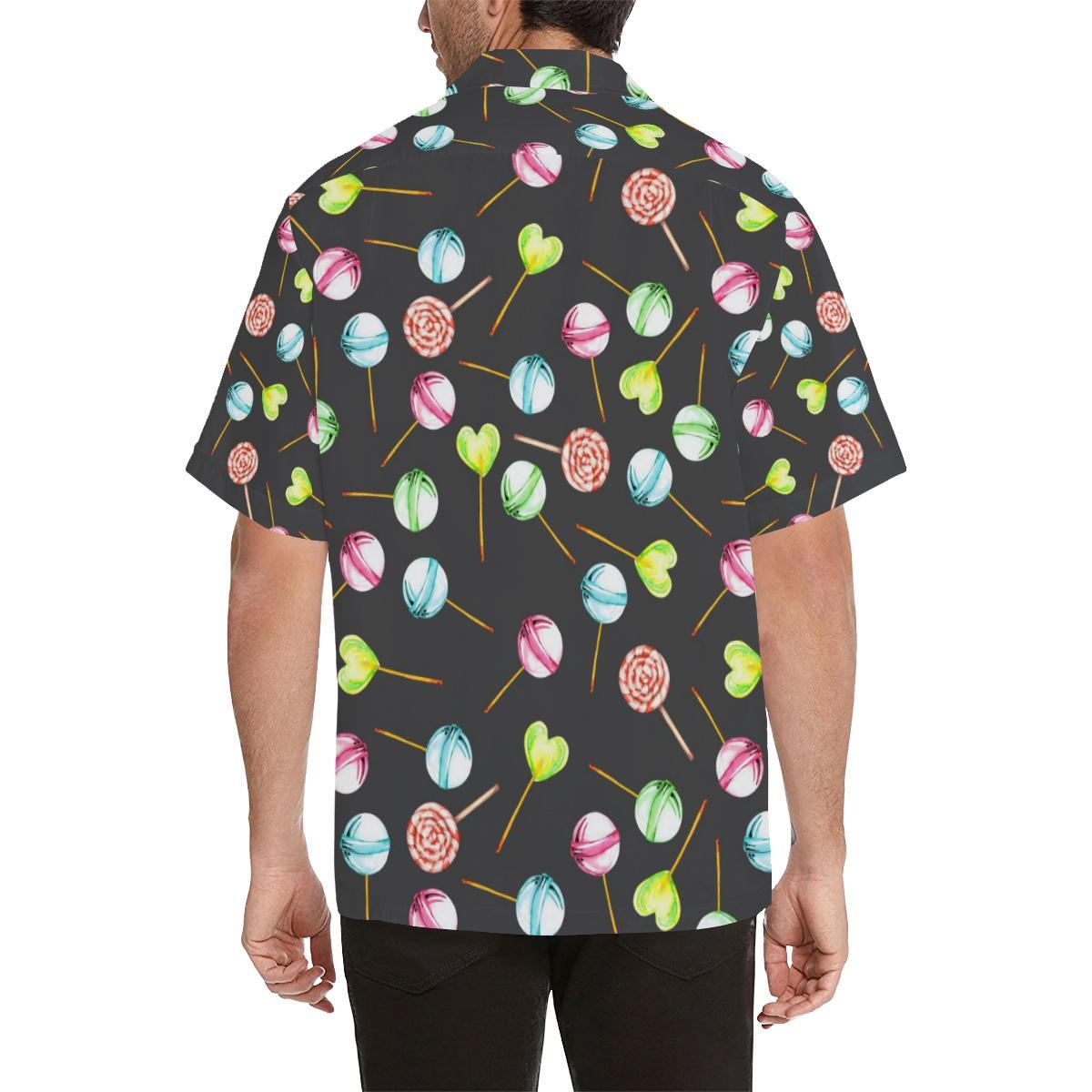 Lollipop Pattern Print Design LL02 Men Hawaiian Shirt-JorJune