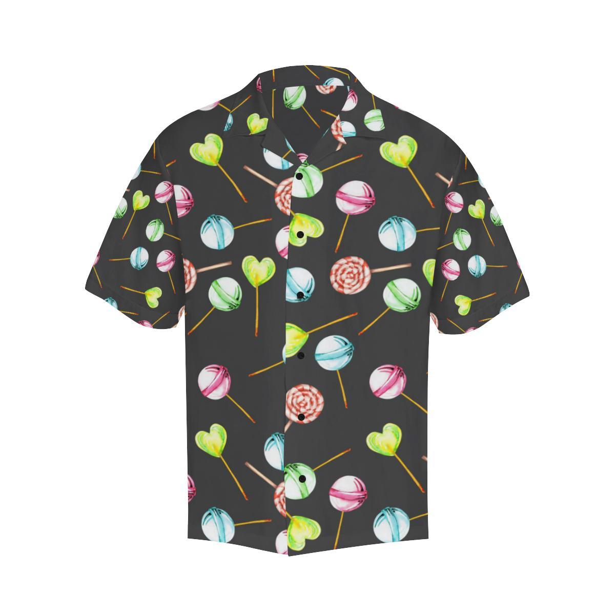 Lollipop Pattern Print Design LL02 Men Hawaiian Shirt-JorJune