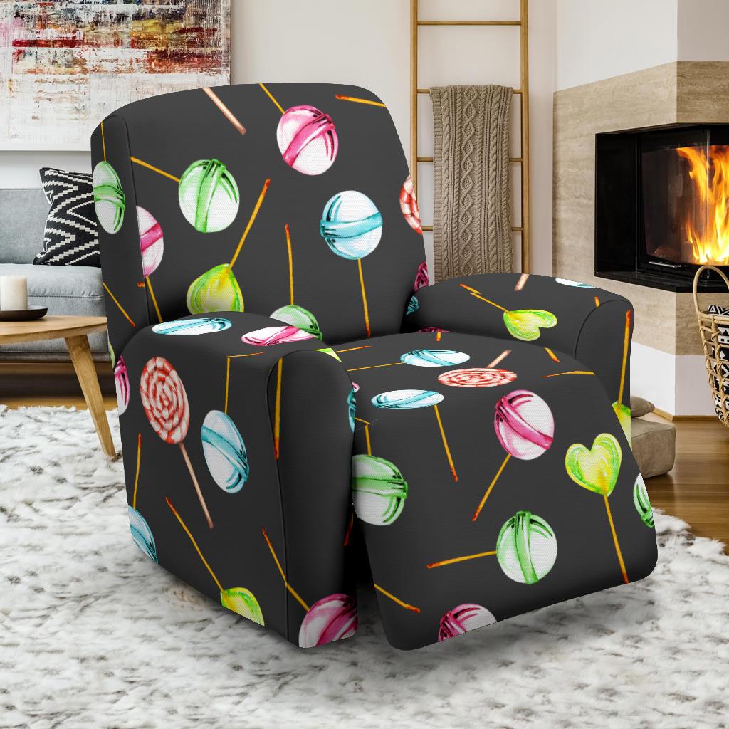 Lollipop Pattern Print Design LL02 Recliner Slipcover-JORJUNE.COM