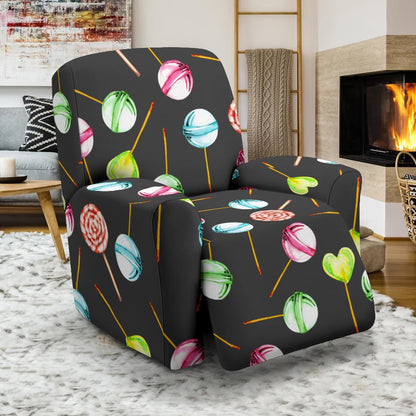 Lollipop Pattern Print Design LL02 Recliner Slipcover-JORJUNE.COM