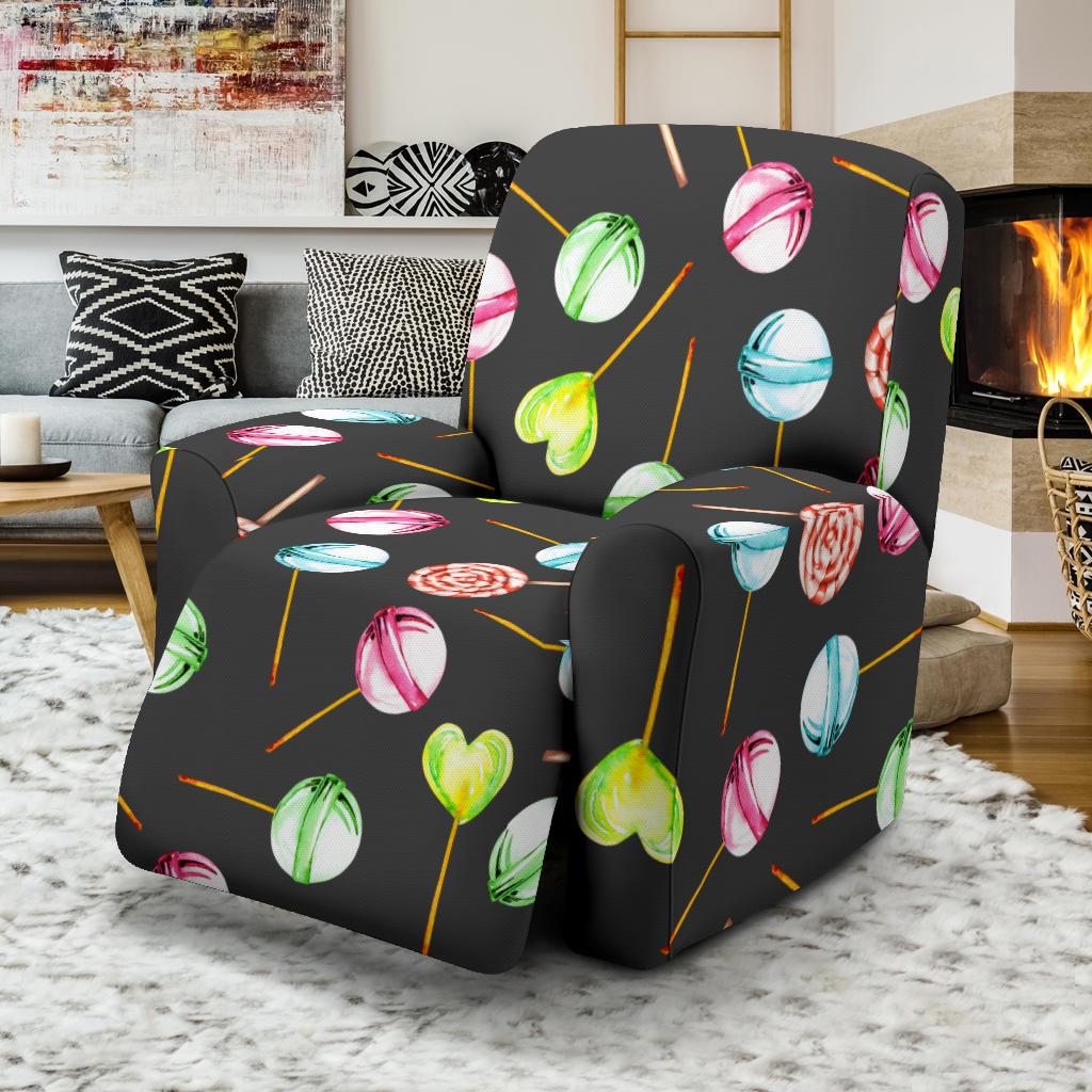 Lollipop Pattern Print Design LL02 Recliner Slipcover-JORJUNE.COM