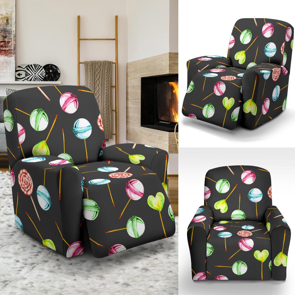 Lollipop Pattern Print Design LL02 Recliner Slipcover-JORJUNE.COM