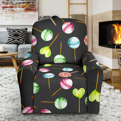 Lollipop Pattern Print Design LL02 Recliner Slipcover-JORJUNE.COM