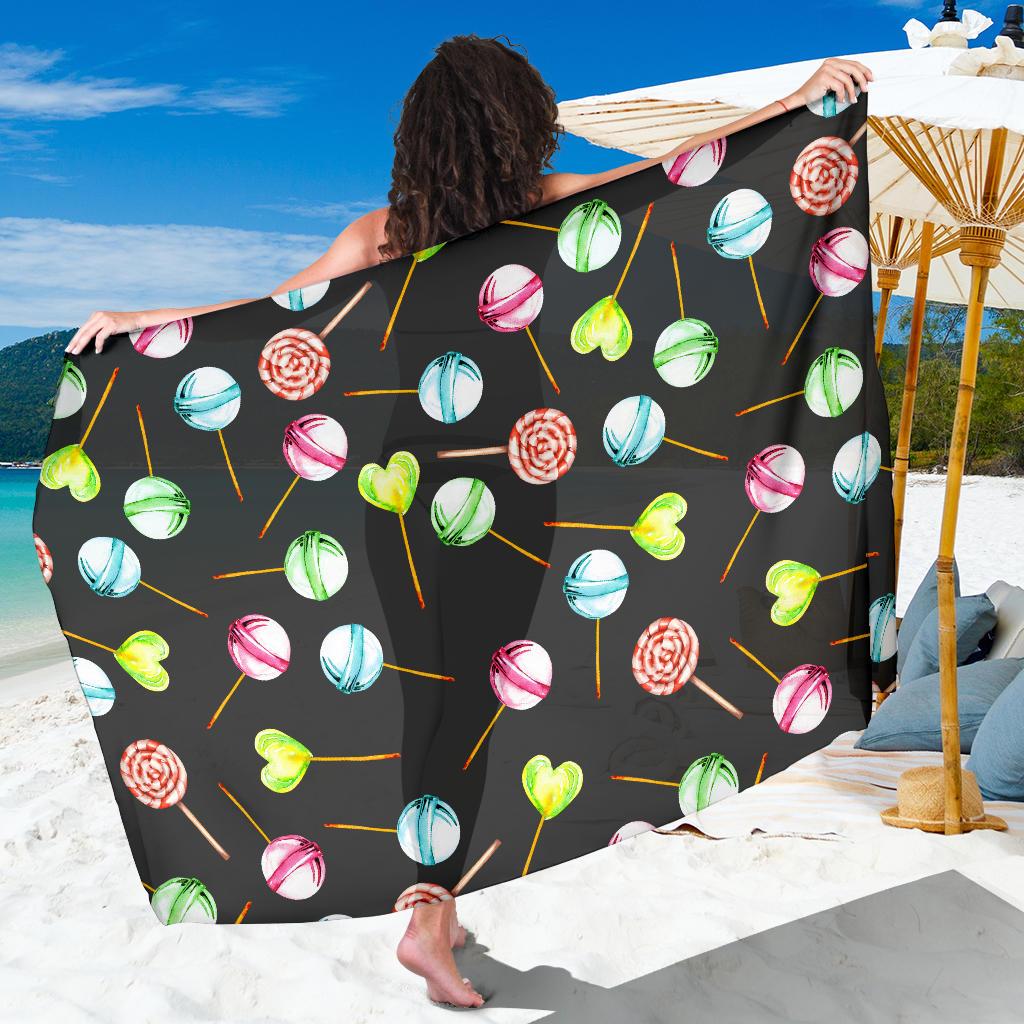 Lollipop Pattern Print Design LL02 Sarong Pareo Wrap-JORJUNE.COM