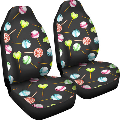 Lollipop Pattern Print Design LL02 Universal Fit Car Seat Covers-JorJune