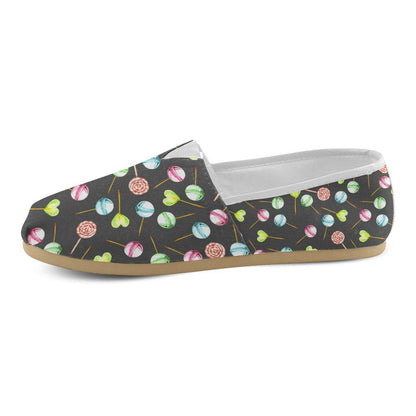 Lollipop Pattern Print Design LL02 Women Casual Shoes-JorJune.com
