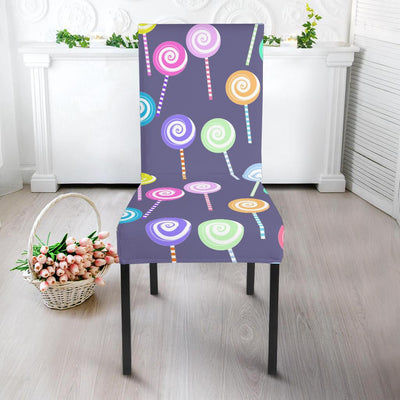 Lollipop Pattern Print Design LL03 Dining Chair Slipcover-JORJUNE.COM
