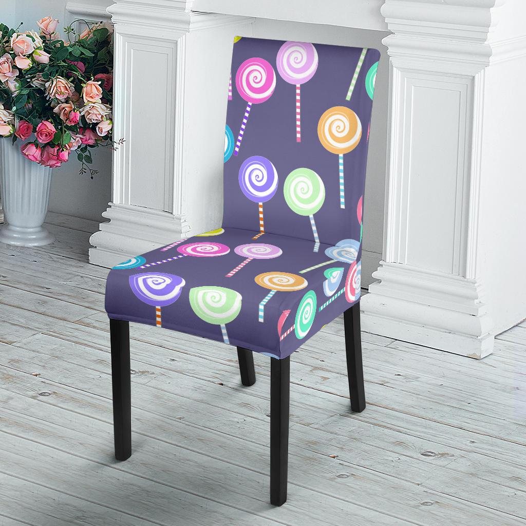 Lollipop Pattern Print Design LL03 Dining Chair Slipcover-JORJUNE.COM