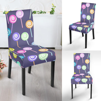 Lollipop Pattern Print Design LL03 Dining Chair Slipcover-JORJUNE.COM