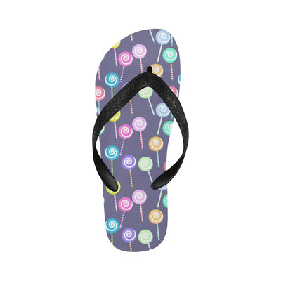 Lollipop Pattern Print Design LL03 Flip Flops-JorJune