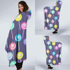 Lollipop Pattern Print Design LL03 Hooded Blanket-JORJUNE.COM